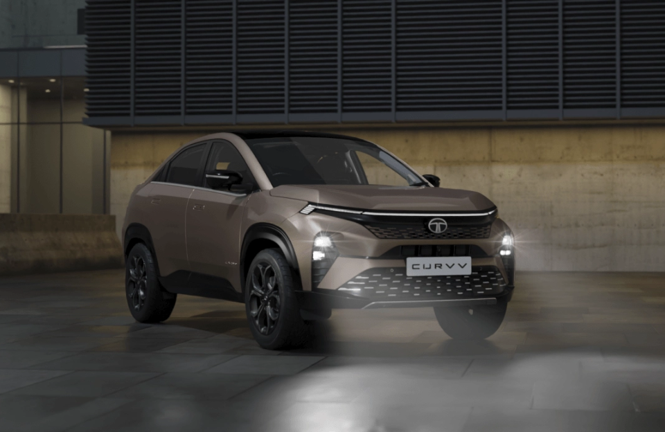 Tata Curvv coupe SUV exterior design front view